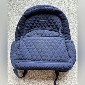 Vera Bradley Navy Quilted Backpack